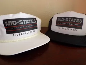 Mid-States Aircraft Engines Aviation Hats Tulsa, Oklahoma